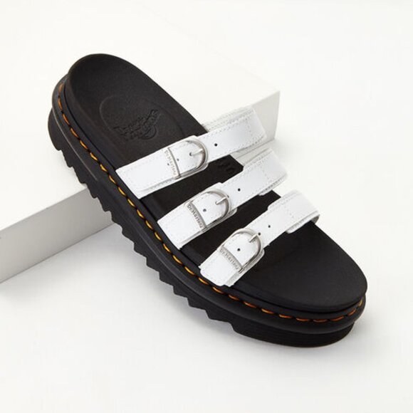 Dr. Martens White and Black Sandals - Picture 1 of 16